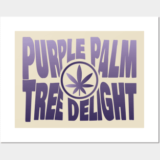 Purple Palm Tree Delight Posters and Art